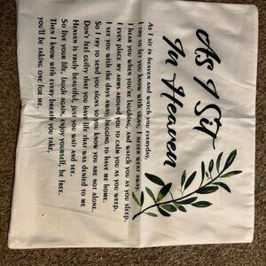 Heavenly throw pillow cover